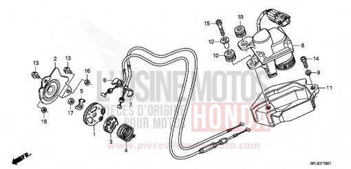 MOTORE SERVO CBR600RAC di 2012